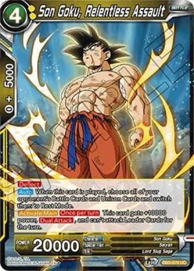Son Goku Relentless Assault DB3-079 Draft Box 06 - Giant Force Dragonball Super card