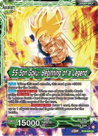 Son Goku SS Son Goku Beginning of a Legend Collector Booster Foil BT24-055 Beyond Generations Dragonball Super card