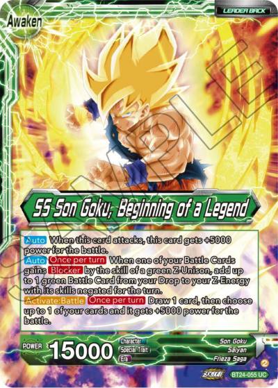 Son Goku SS Son Goku Beginning of a Legend Foil BT24-055 Beyond Generations Dragonball Super card