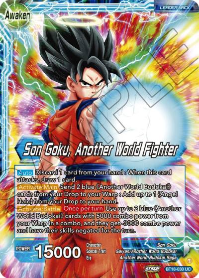 Son Goku Son Goku Another World Fighter BT18-030 Dawn of the Z-Legends Dragonball Super card
