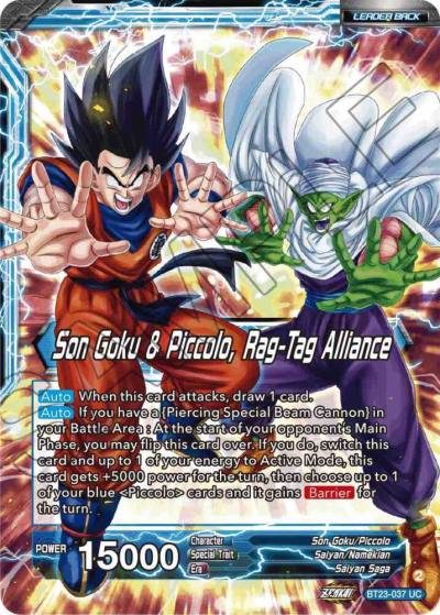 Son Goku Son Goku and Piccolo Rag Tag Alliance Foil BT23-037 Perfect Combination Dragonball Super card