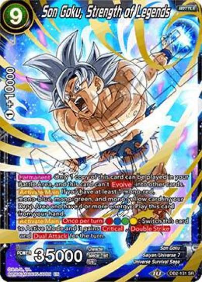 Son Goku Strength of Legends Foil DB2-131 Draft Box 05 - Divine Multiverse Dragonball Super card