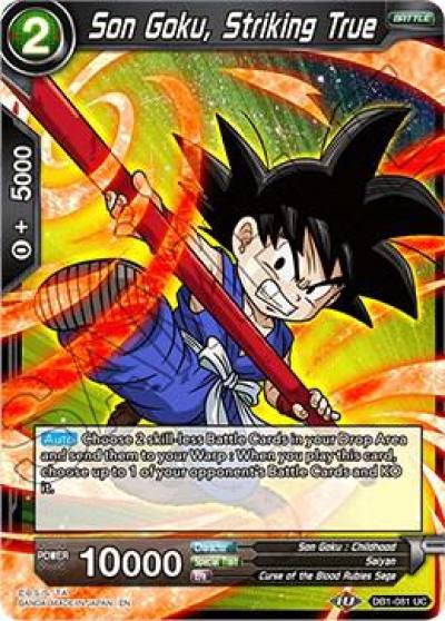 Son Goku Striking True DB1-081 Draft Box 04 - Dragon Brawl Dragonball Super card