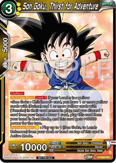 Son Goku Thirst for Adventure Deluxe Pack 2024 Vol2 P-620 Promotion Cards Dragonball Super card