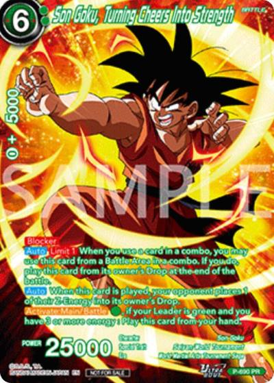 Son Goku Turning Cheers Into Strength Alternate Art Deluxe Pack 2025 Vol2 P-690 Promotion Cards Dragonball Super card