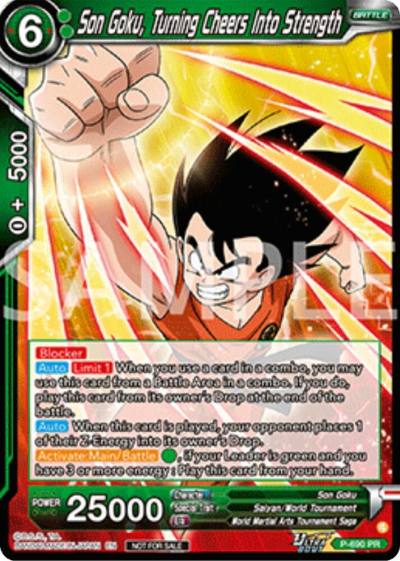 Son Goku Turning Cheers Into Strength Deluxe Pack 2025 Vol2 P-690 Promotion Cards Dragonball Super card