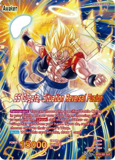 Son Goku and Vegeta SS Gogeta Situation Reversal Fusion SLR BT31-001 Impact Beyond Dimensions Dragonball Super card