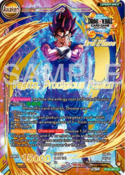 Son Goku and Vegeta Vegito Prodigious Fusion 3rd Place BT26-060 Tournament Promotion Cards Dragonball Super card
