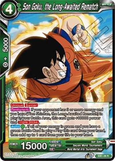 Son Goku the Long Awaited Rematch Foil EB1-26 Battle Evolution Booster Dragonball Super card