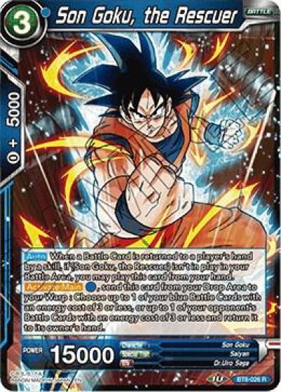 Son Goku the Rescuer BT8-026 Malicious Machinations Dragonball Super card