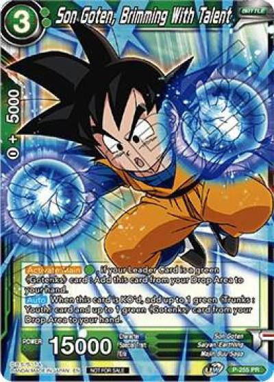 Son Goten Brimming With Talent P-255 Promotion Cards Dragonball Super card