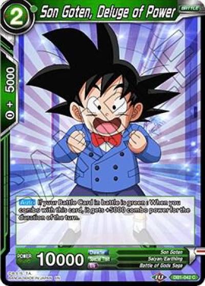 Son Goten Deluge of Power DB1-042 Draft Box 04 - Dragon Brawl Dragonball Super card