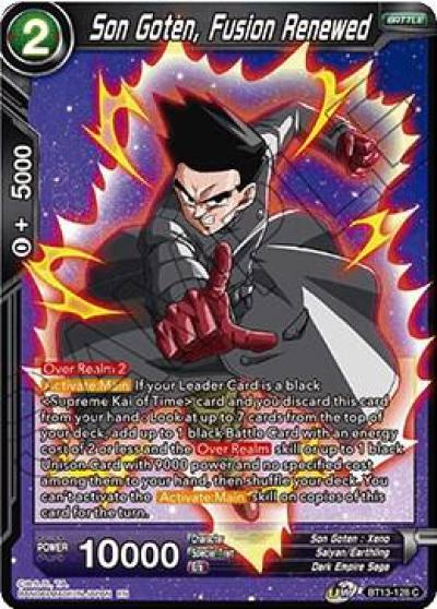 Son Goten Fusion Renewed Foil BT13-128 Supreme Rivalry Dragonball Super card