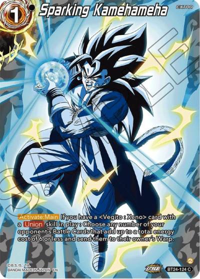 Sparking Kamehameha Collector Booster Silver BT24-124 Beyond Generations Dragonball Super card