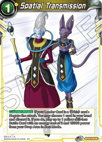 Spatial Transmission Foil BT12-118 Vicious Rejuvenation Dragonball Super card