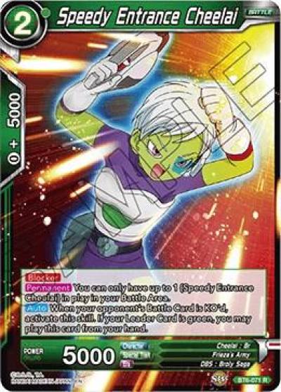 Speedy Entrance Cheelai BT6-071 Destroyer Kings Dragonball Super card
