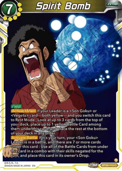 Spirit Bomb BT20-112 Power Absorbed Dragonball Super card