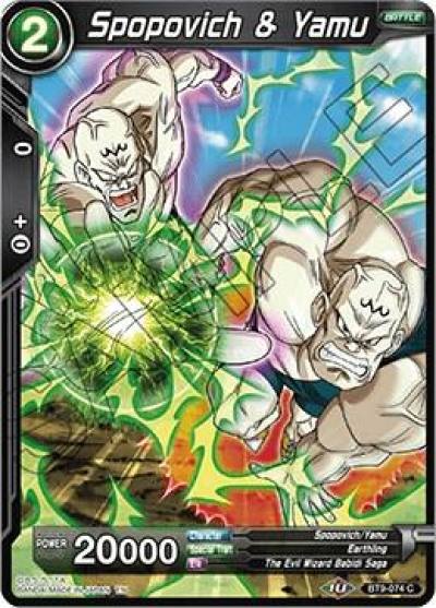 Spopovich and Yamu BT9-074 Universal Onslaught Dragonball Super card