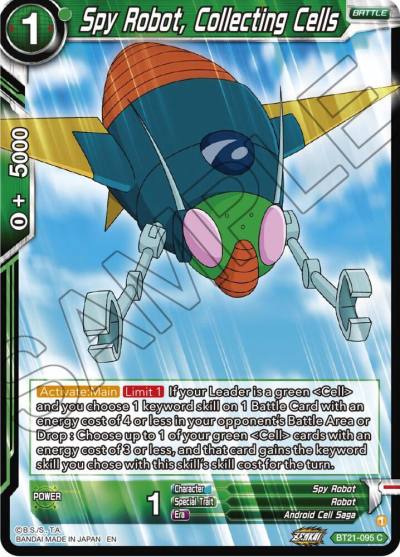 Spy Robot Collecting Cells BT21-095 Wild Resurgence Dragonball Super card