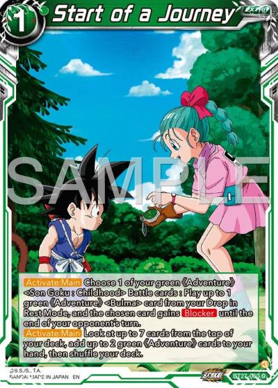 Start of a Journey BT27-060 History of Z Dragonball Super card