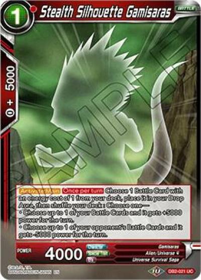 Stealth Silhouette Gamisaras DB2-021 Draft Box 05 - Divine Multiverse Dragonball Super card