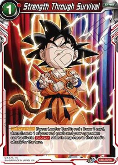 Strength Through Survival DB3-023 Draft Box 06 - Giant Force Dragonball Super card