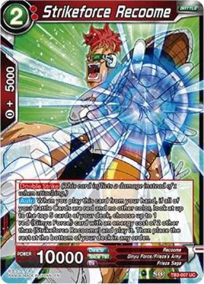 Strikeforce Recoome Foil TB3-007 Clash of Fates Dragonball Super card