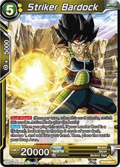 Striker Bardock BT3-086 Cross Worlds Dragonball Super card