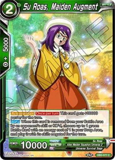 Su Roas Maiden Augment Foil DB2-077 Draft Box 05 - Divine Multiverse Dragonball Super card