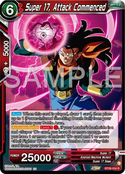 Super 17 Attack Commenced Foil BT26-024 Ultimate Advent Dragonball Super card