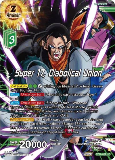 Super 17 Diabolical Union BT20-059 Power Absorbed Dragonball Super card
