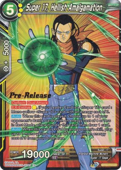 Super 17 Hellish Amalgamation BT14-113 Cross Spirits Pre-Release Cards Dragonball Super card