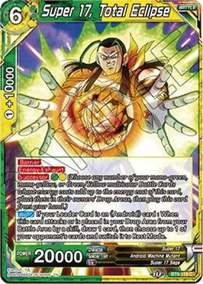Super 17 Total Eclipse Foil BT9-118 Universal Onslaught Dragonball Super card