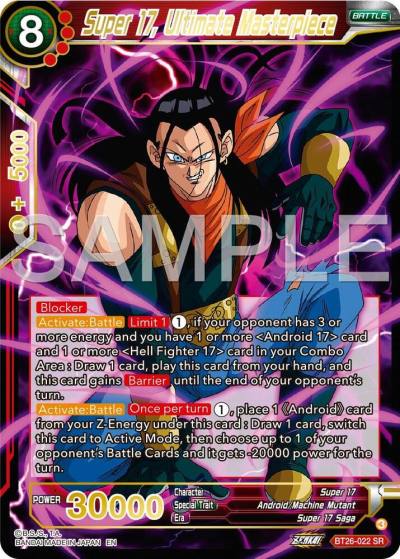 Super 17 Ultimate Masterpiece BT26-022 Ultimate Advent Dragonball Super card