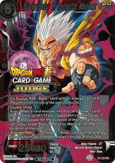 Super Baby 1 Parasitic Menace P-112 Judge Promotion Cards Dragonball Super card