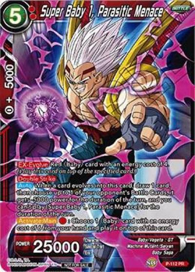 Super Baby 1 Parasitic Menace Power Booster P-112 Promotion Cards Dragonball Super card