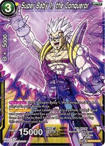 Super Baby 1 the Conqueror SD10-03 Malicious Machinations Dragonball Super card