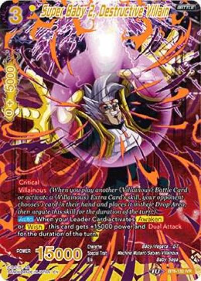 Super Baby 2 Destructive Villain BT8-132 Malicious Machinations Dragonball Super card