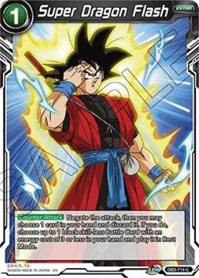 Super Dragon Flash DB3-114 Draft Box 06 - Giant Force Dragonball Super card