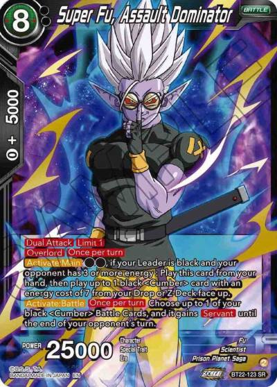 Super Fu Assault Dominator BT22-123 Critical Blow Dragonball Super card