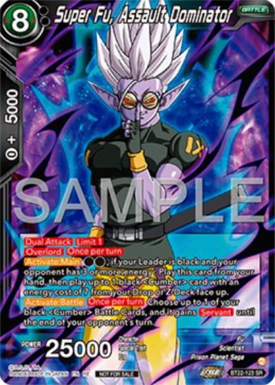 Super Fu Assault Dominator Deluxe Pack 2025 Vol1 BT22-123 Promotion Cards Dragonball Super card