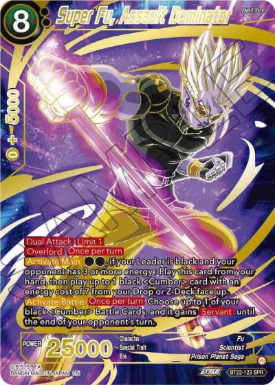 Super Fu Assault Dominator SPR BT22-123 Critical Blow Dragonball Super card