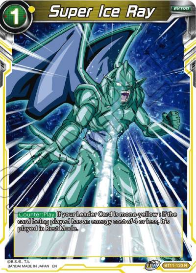 Super Ice Ray BT11-120 Vermilion Bloodline Dragonball Super card