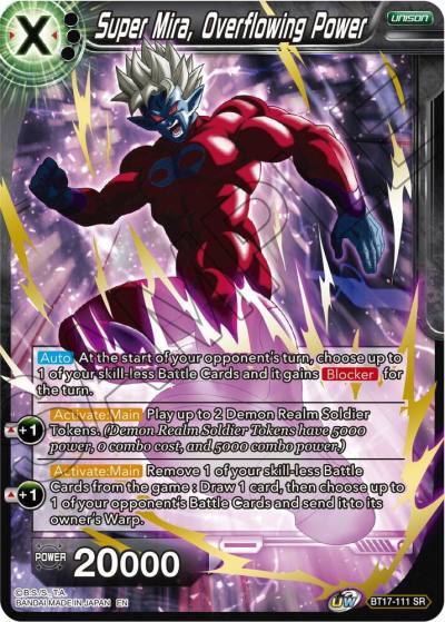 Super Mira Overflowing Power BT17-111 Ultimate Squad Dragonball Super card