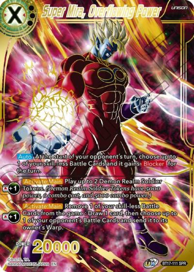 Super Mira Overflowing Power SPR BT17-111 Ultimate Squad Dragonball Super card