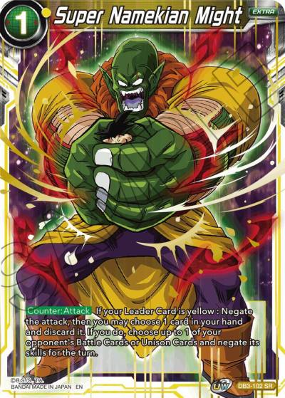Super Namekian Might DB3-102 Draft Box 06 - Giant Force Dragonball Super card