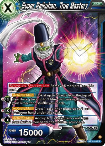 Super Paikuhan True Mastery BT18-036 Dawn of the Z-Legends Dragonball Super card