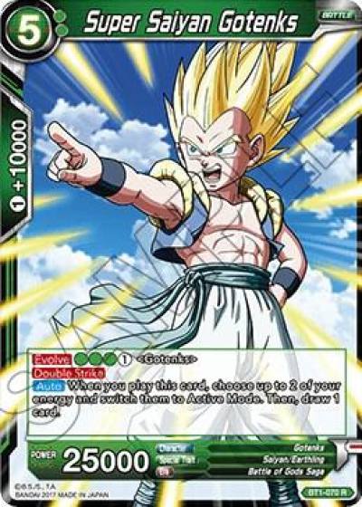 Super Saiyan Gotenks Shatterfoil BT1-070 Draft Box 04 - Dragon Brawl Dragonball Super card