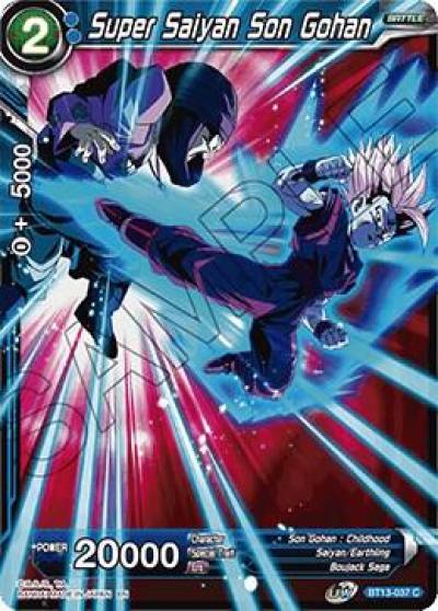 Super Saiyan Son Gohan Foil BT13-037 Supreme Rivalry Dragonball Super card