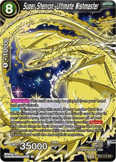 Super Shenron Ultimate Wishmaster BT6-115 Destroyer Kings Dragonball Super card